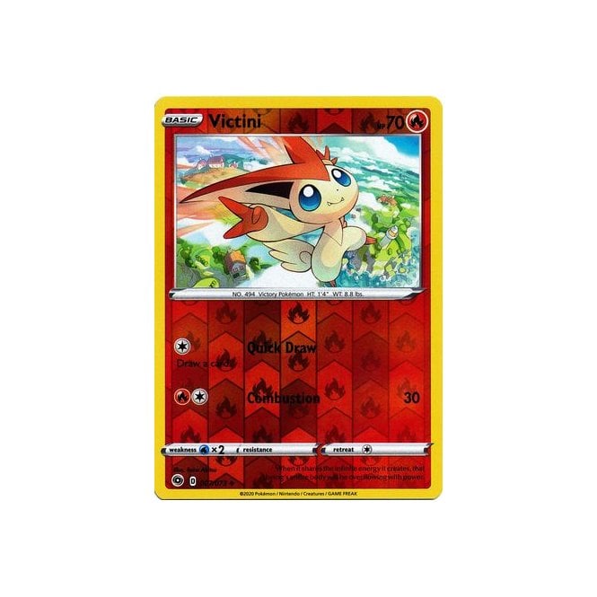 Victini 007/073 Uncommon Reverse Holo Pokemon Card (Champions Path)