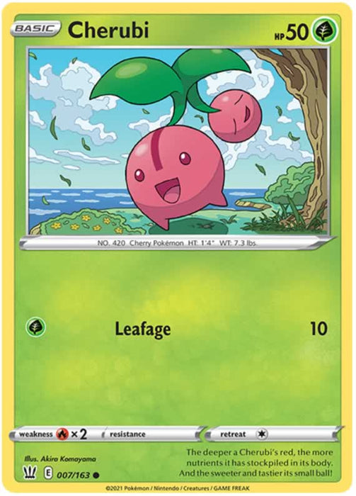 Cherubi 007/163 Common Pokemon Card (Battle Styles)