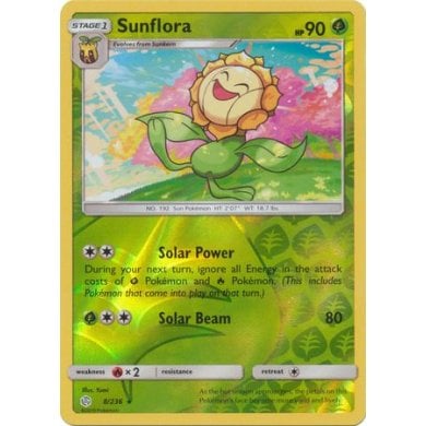 Sunflora 8/236 Rare Reverse Holo Pokemon Card (Cosmic Eclipse) — Titan Cards  Ltd