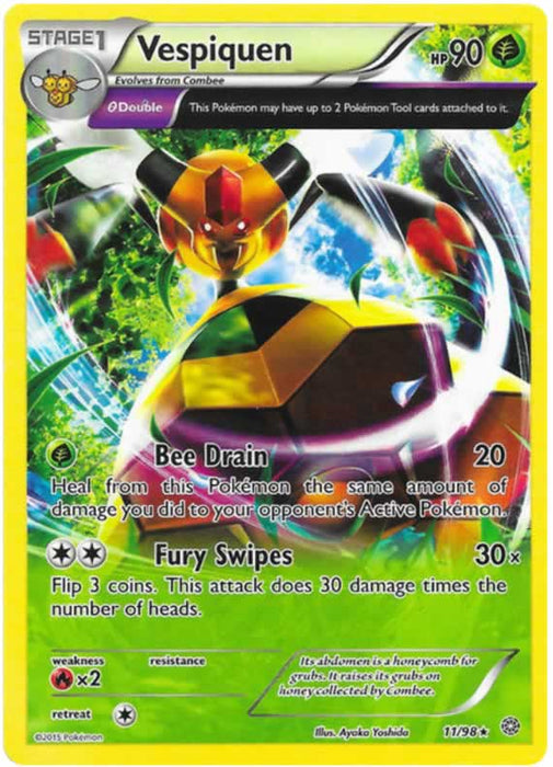 Vespiquen 11/98 Rare Pokemon Card (XY Ancient Origins)