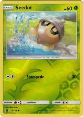 Seedot 12/168 Common Reverse Holo Pokemon Card (Celestial Storm) Titan Cards Ltd Seedot 12/168 Common Reverse Holo Pokemon Card (Celestial Storm) Titan Cards Ltd