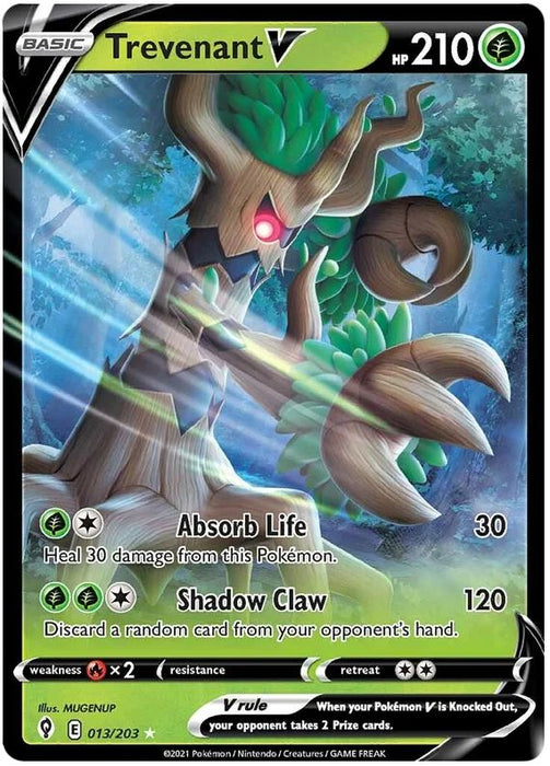 Trevenant V 013/203 Ultra Rare Pokemon Card (SWSH Evolving Skies)