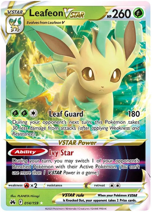 Leafeon VSTAR 014/159 Rare VSTAR Pokemon Card (SWSH Crown Zenith)