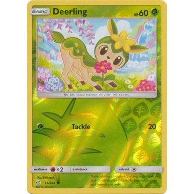 Deerling 15/236 Common Reverse Holo Pokemon Card (Cosmic Eclipse) Titan Cards Ltd Deerling 15/236 Common Reverse Holo Pokemon Card (Cosmic Eclipse) Titan Cards Ltd