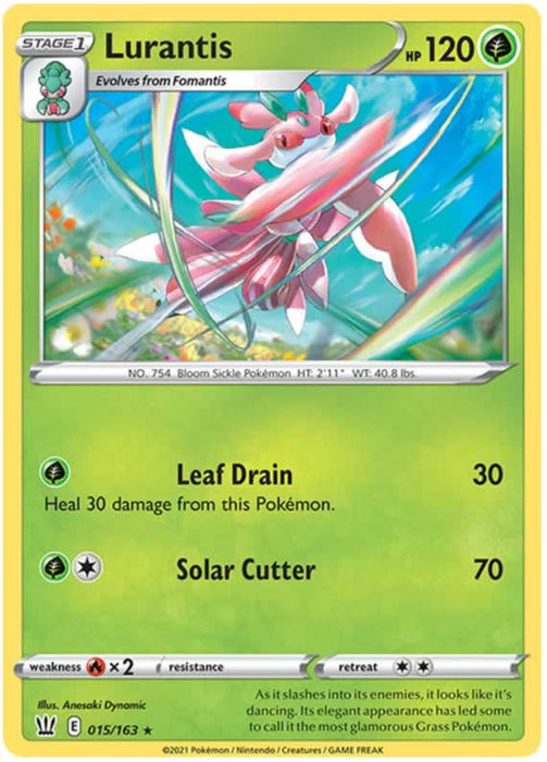 Lurantis 015/163 Rare Pokemon Card (Battle Styles)