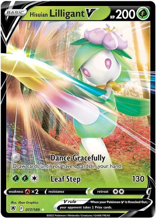 Hisuian Lilligant V 017/189 Ultra Rare Pokemon Card (SWSH Astral Radiance)