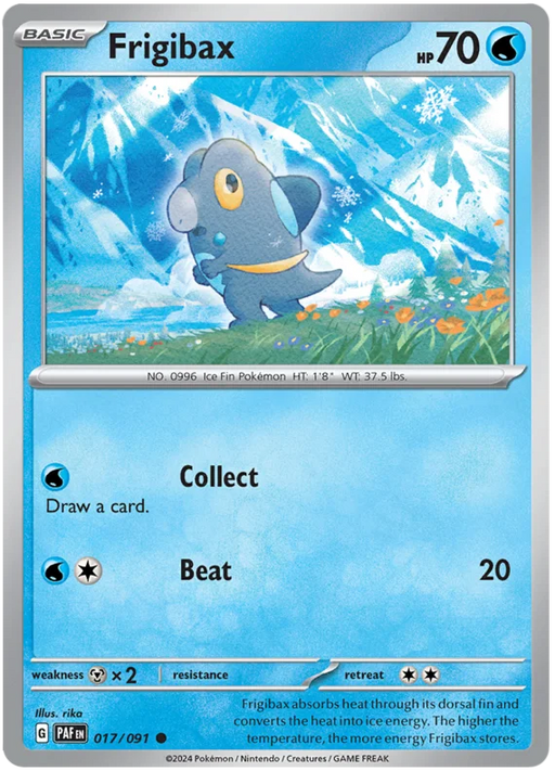 Frigibax 017/091 Common Pokemon Card (SV 4.5 Paldean Fates)