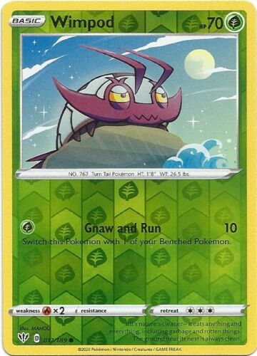Wimpod 017/189 Common Reverse Holo Pokemon Card (Darkness Ablaze) — Titan  Cards Ltd