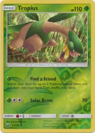 Tropius 21/168 Uncommon Reverse Holo Pokemon Card (Celestial Storm)