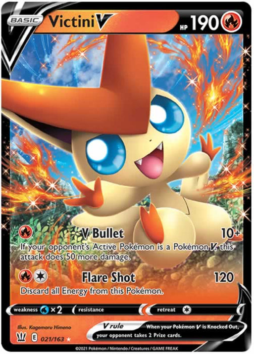 Victini V 021/163 Ultra Rare Pokemon Card (Battle Styles)