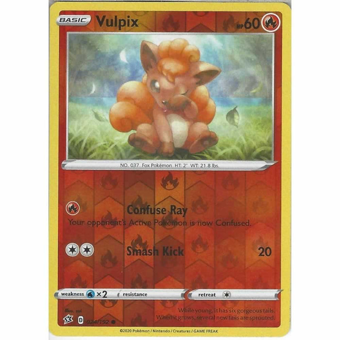 Vulpix 024/192 Common Reverse Holo Pokemon Card (SWSH Rebel Clash)