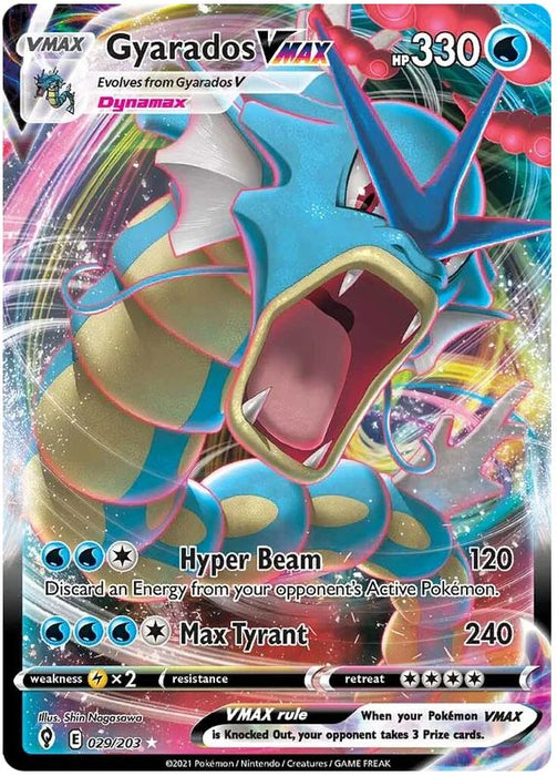 Gyarados VMAX 029/203 Ultra Rare  Pokemon Card (SWSH Evolving Skies)