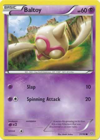 Baltoy 31/98 Common Pokemon Card (XY Ancient Origins)