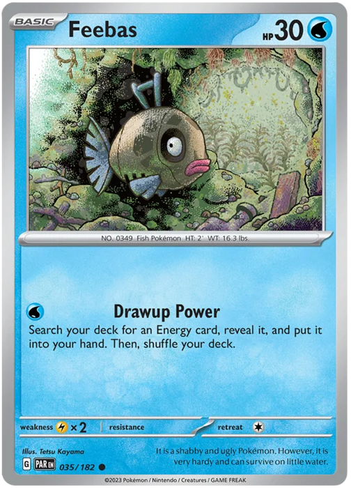 Feebas 035/182 Common Pokemon Card (SV04 Paradox Rift)