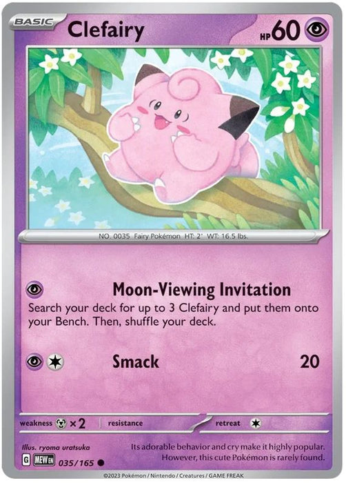 Clefairy 035/165 Common Pokemon Card (Pokemon SV 151)