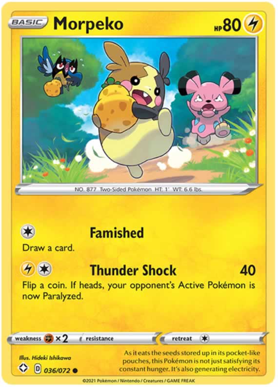 Pokémon Morpeko VMAX Trading Card - 38/72 - Ultra Rare Shining Fates Singles (1