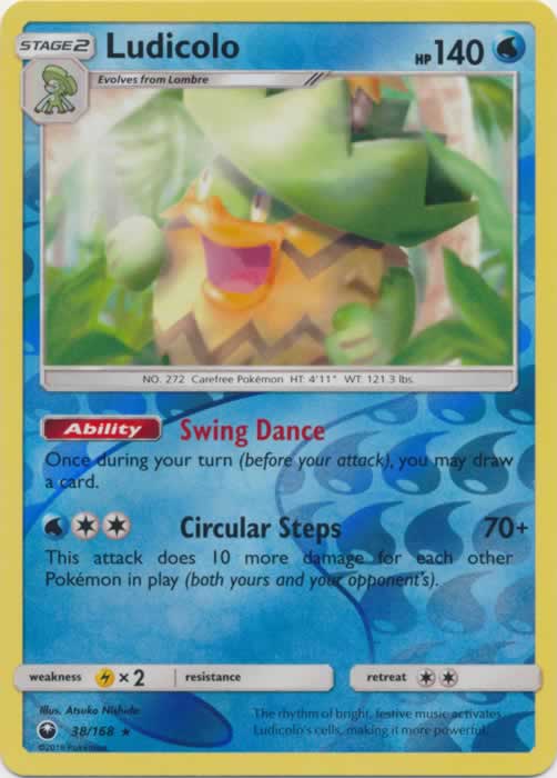 Ludicolo 38/168 Rare Holo Reverse Holo Pokemon Card (Celestial Storm)