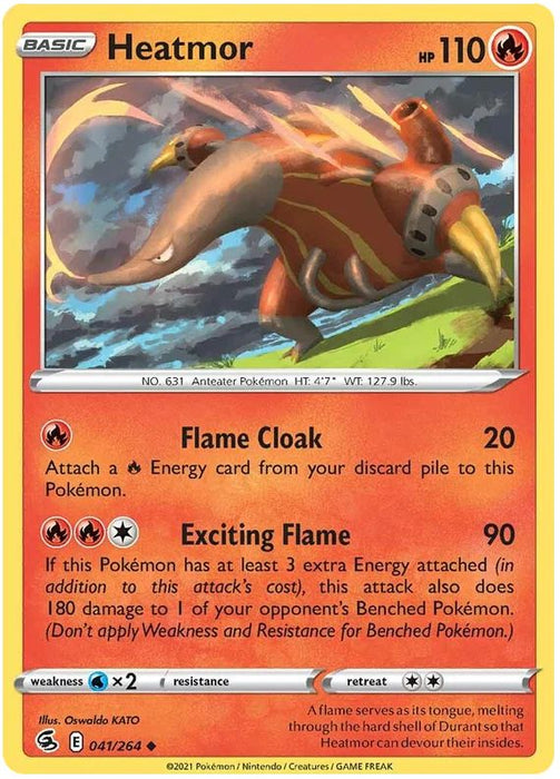 Heatmor 041/264 Uncommon Pokemon Card (SWSH Fusion Strike)