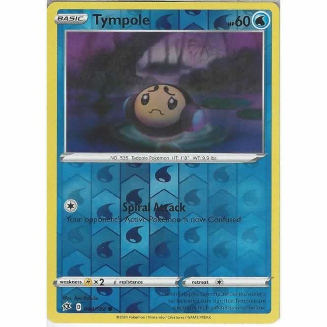 Tympole 044/192 Common Reverse Holo Pokemon Card (SWSH Rebel Clash)