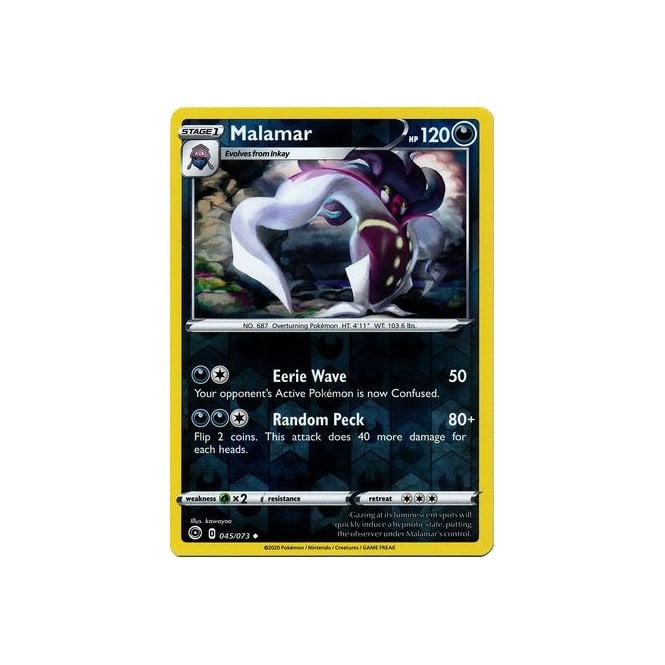 Malamar 045/073 Uncommon Reverse Holo Pokemon Card (Champions Path)