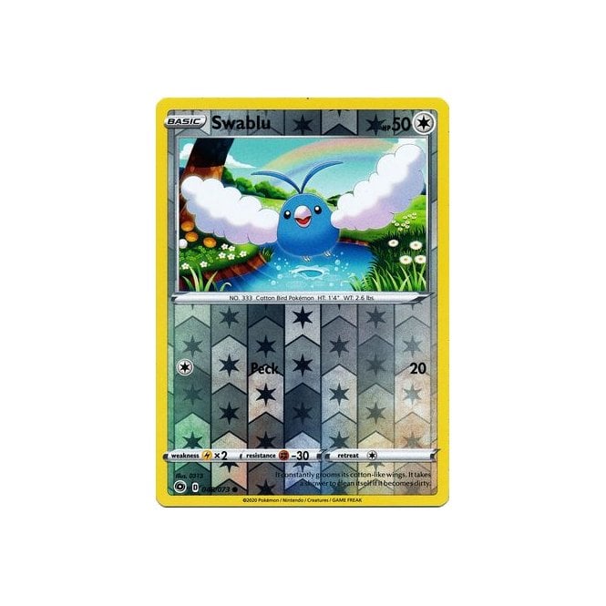 Swablu 048/073 Common Reverse Holo Pokemon Card (Champions Path)