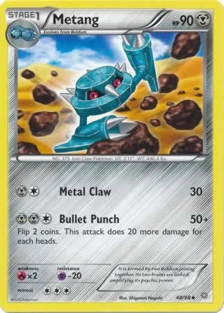 Metang 48/98 Uncommon Pokemon Card (XY Ancient Origins)