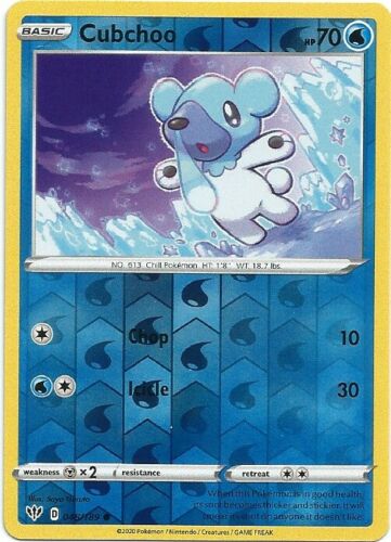 Cubchoo 048/189 Common Reverse Holo Pokemon Card (Darkness Ablaze)