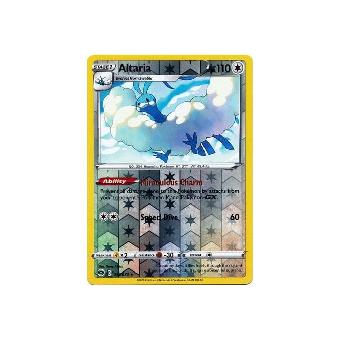 Altaria 049/073 Rare Reverse Holo Pokemon Card (Champions Path)