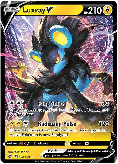 Luxray V 050/189 Ultra Rare Pokemon Card (SWSH Astral Radiance)