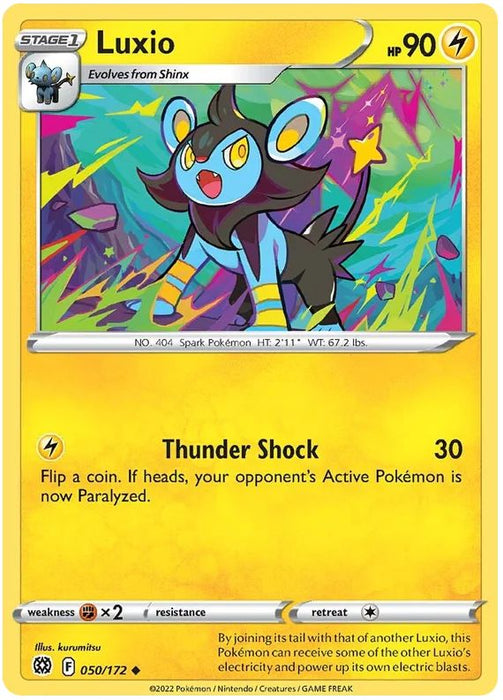 Luxio 050/172 Uncommon Pokemon Card (SWSH Brilliant Stars)