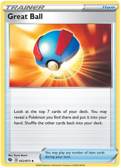 Great Ball 052/073 Uncommon Pokemon Card (Champions Path)