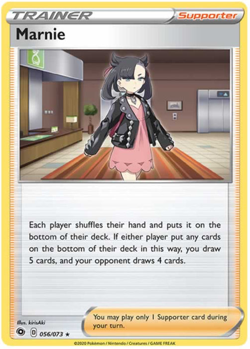 Marnie 056/073 Rare Holo Pokemon Card (Champions Path)