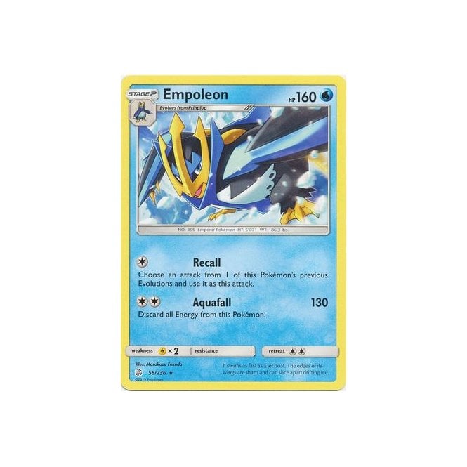 Empoleon 56/236 Rare Pokemon Card (Cosmic Eclipse)