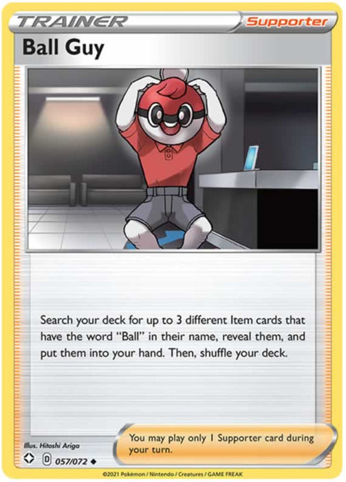 Ball Guy 057/072 Uncommon Pokemon Card (Shining Fates)