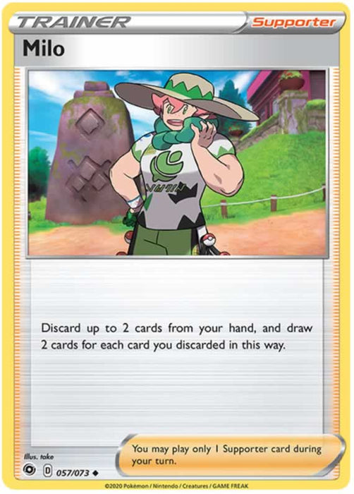 Milo 057/073 Uncommon Pokemon Card (Champions Path)