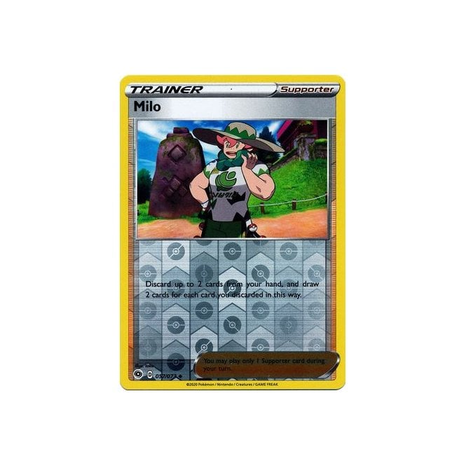 Milo 057/073 Uncommon Reverse Holo Pokemon Card (Champions Path)