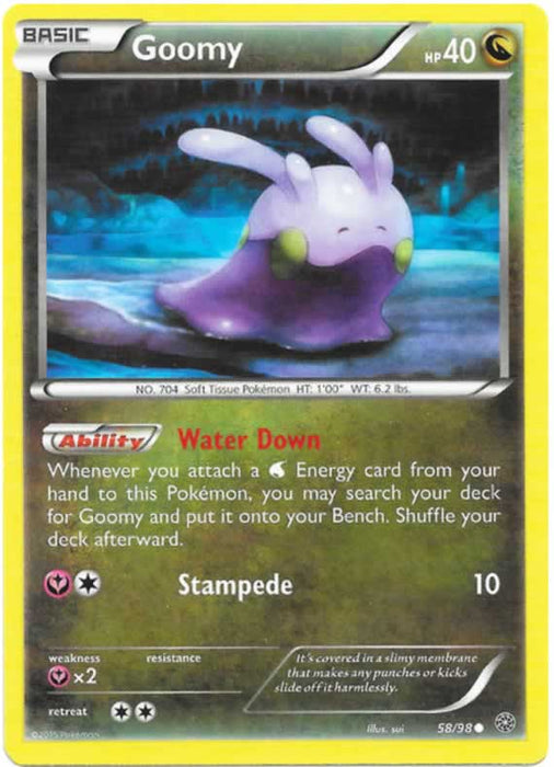 Goomy 58/98 Common Pokemon Card (XY Ancient Origins)