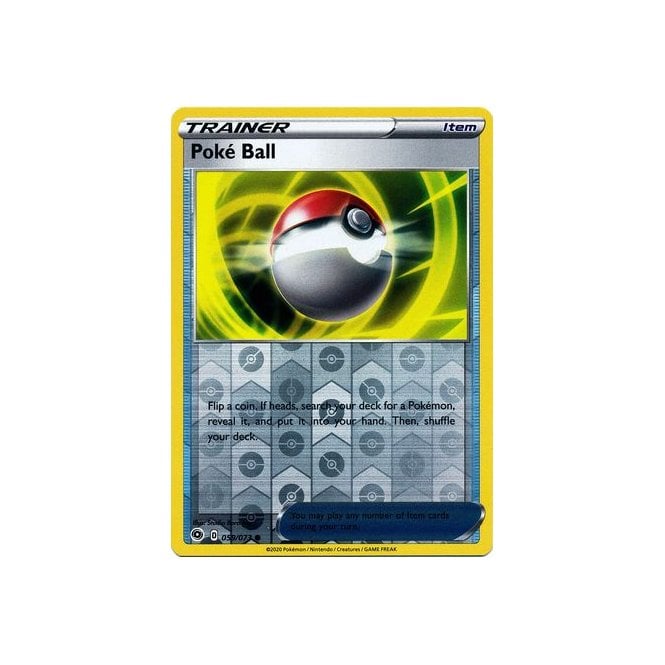 Poke Ball 059/073 Common Reverse Holo Pokemon Card (Champions Path)