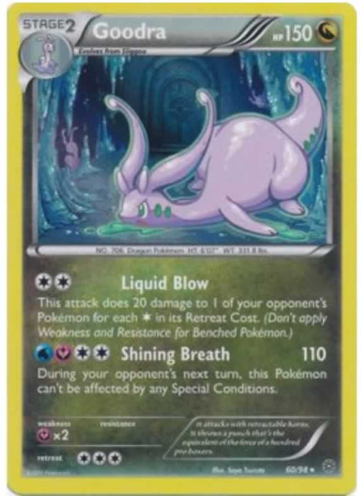 Goodra 60/98 Rare Holo Pokemon Card (XY Ancient Origins)