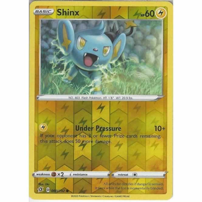 Shinx 060/192 Common Reverse Holo Pokemon Card (SWSH Rebel Clash)