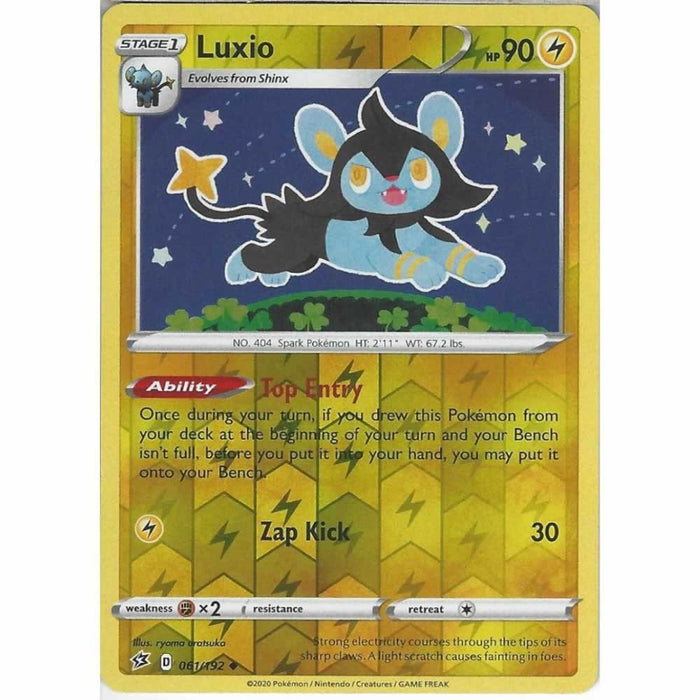 Luxray 062/192 Rare Holo Pokemon Card (SWSH Rebel Clash)