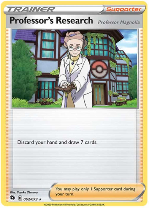 Professor's Research 062/073 Rare Holo Pokemon Card (Champions Path)