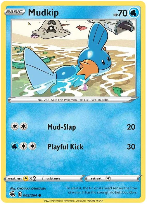 Mudkip 062/264 Common Pokemon Card (SWSH Fusion Strike)