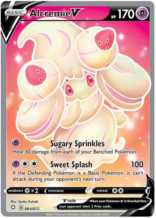 Alcremie V 064/072 Ultra Rare Pokemon Card (Shining Fates)