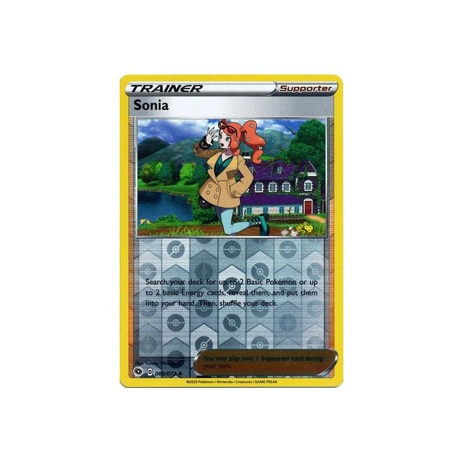 Sonia 065/073 Uncommon Reverse Holo Pokemon Card (Champions Path)