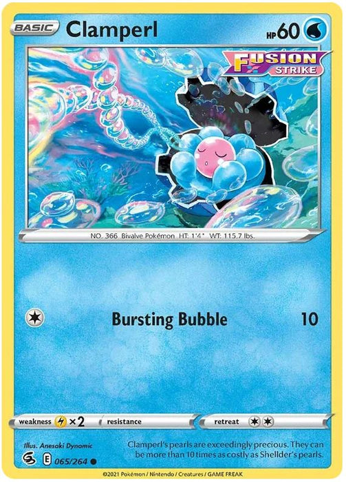 Clamperl 065/264 Common Pokemon Card (SWSH Fusion Strike)