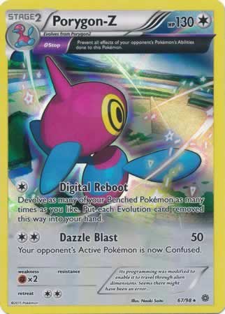 Porygon-Z 67/98 Rare Holo Pokemon Card (XY Ancient Origins)