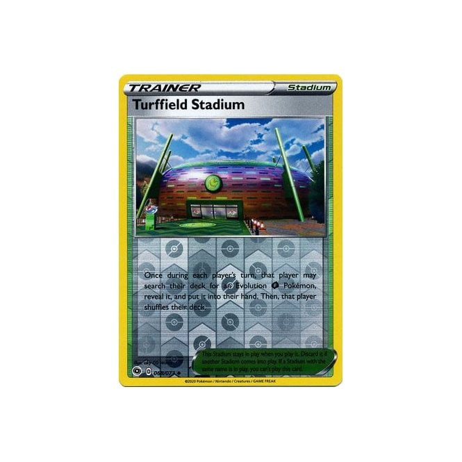 Turffield Stadium 068/073 Uncommon Reverse Holo Pokemon Card (Champions Path)