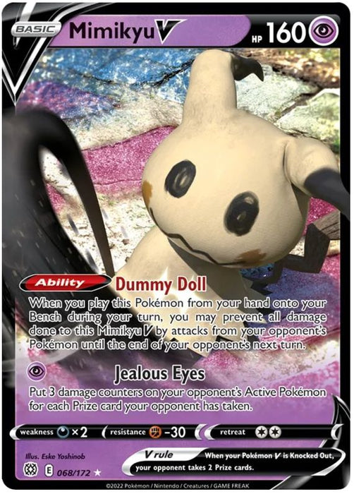 Mimikyu V 068/172 Ultra Rare Pokemon Card (SWSH Brilliant Stars)