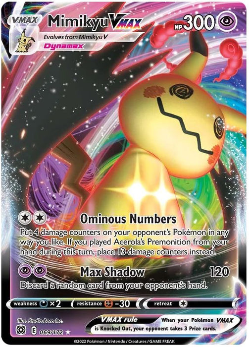 Mimikyu VMAX 069/172 Ultra Rare Pokemon Card (SWSH Brilliant Stars)